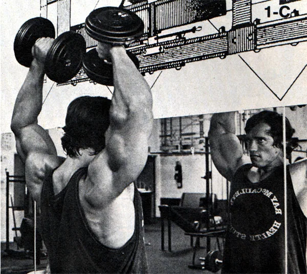 Arnold Schwarzenegger dumbbell press Arnold Schwarzenegger dumbbell press