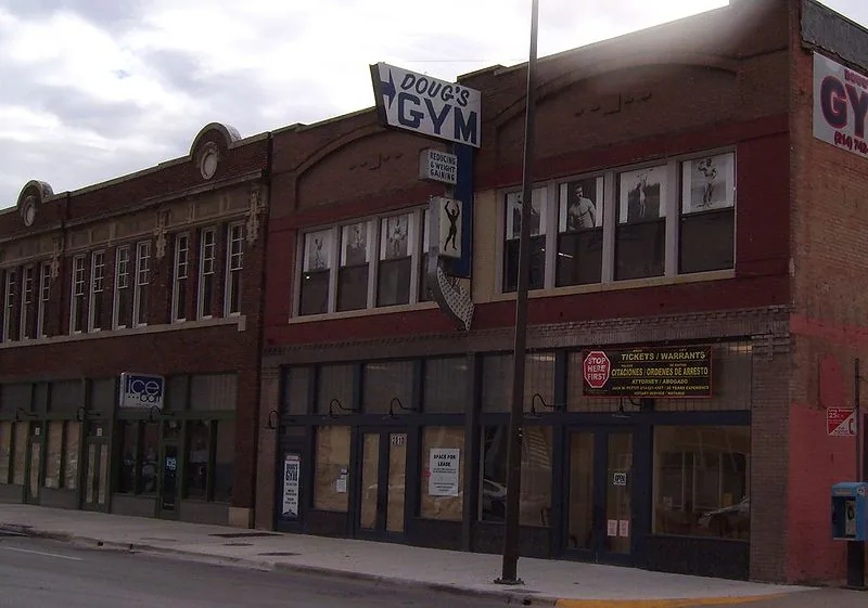 Doug's Gym, a brick building