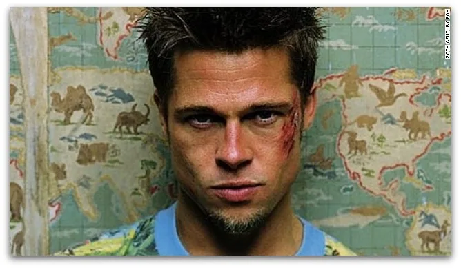 Brad Pitt as Tyler Durden in Fight Club