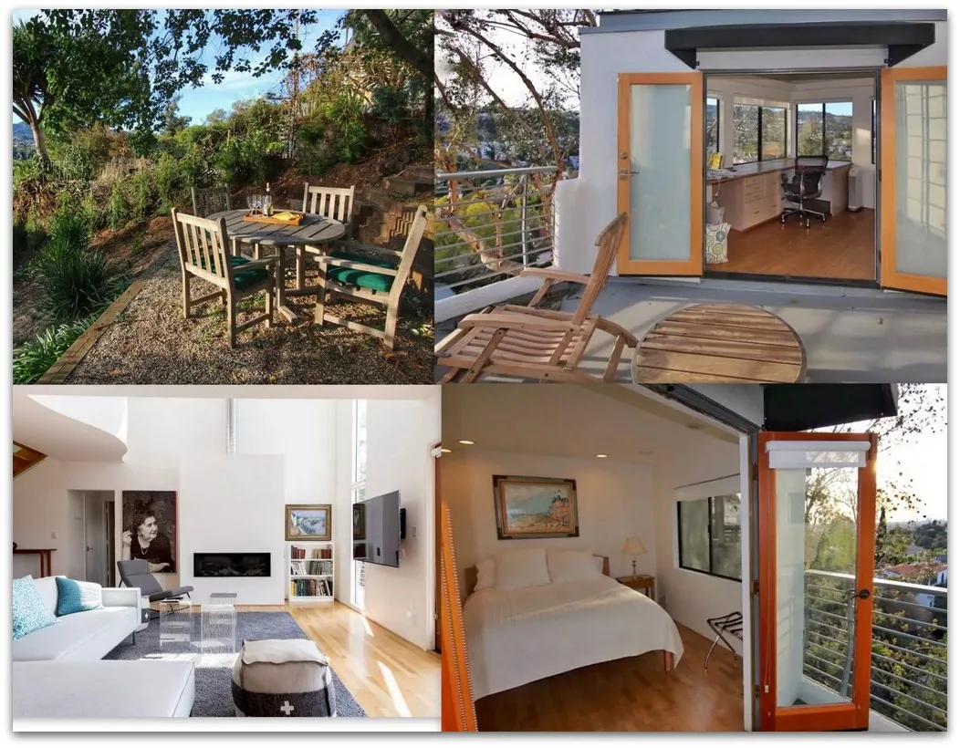 A collage of Heaven House.