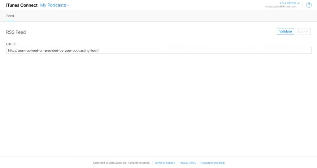 Add Podcast to iTunes - Step 4